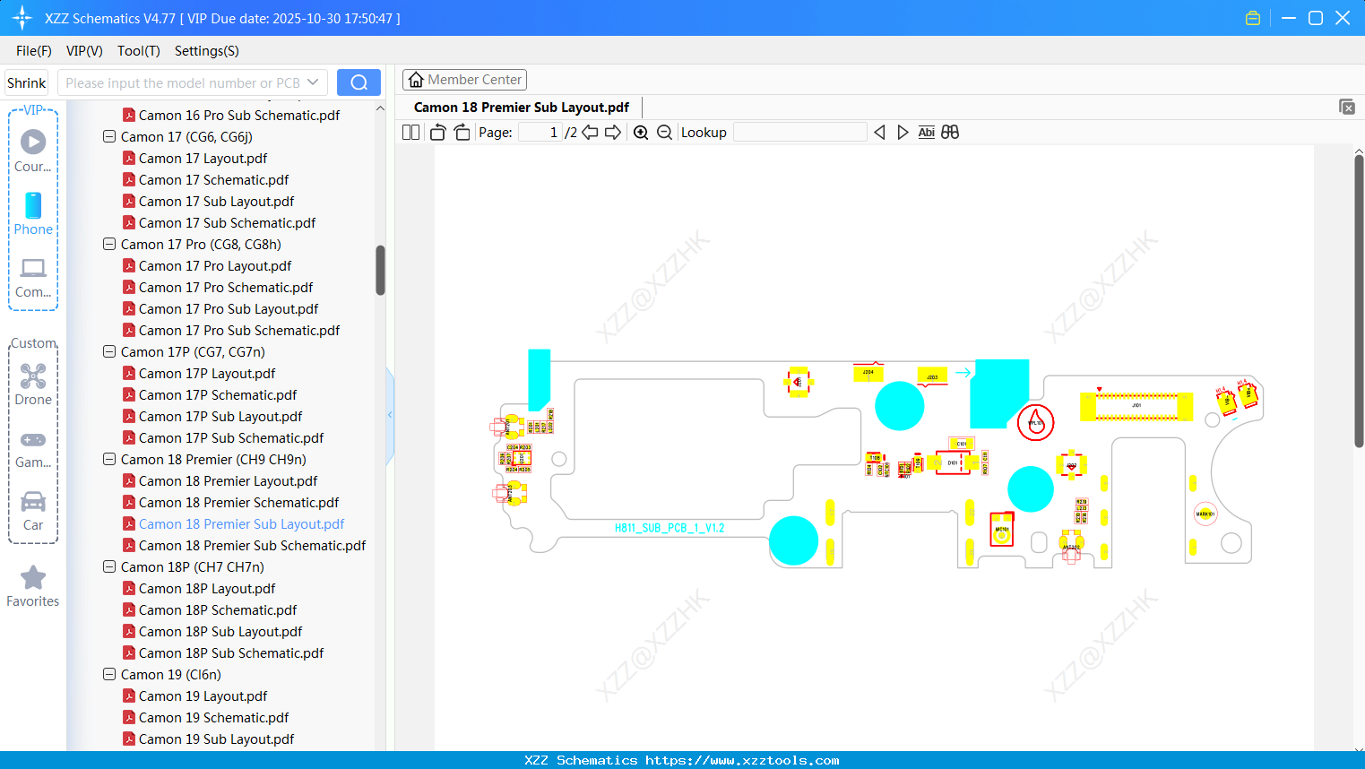 Tecno Camon 18 Premier Sub Layout